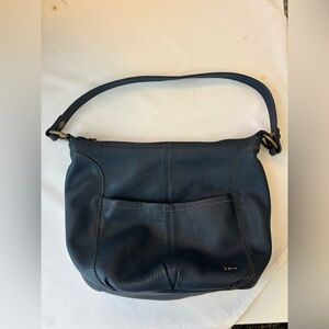 The Sak Navy Blue Leather Shoulder Bag